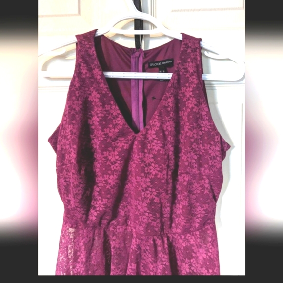 Lace Top High-low Peplum Style - Picture 3 of 3